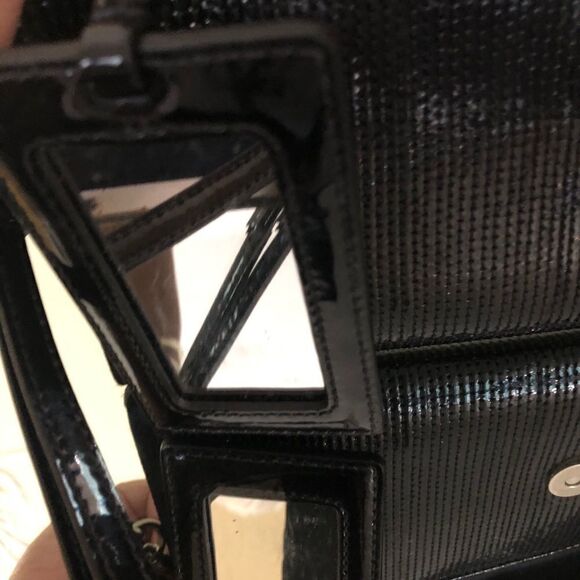 Cole Haan Black Patent Leather Clutch LG Wristlet - Picture 7 of 9